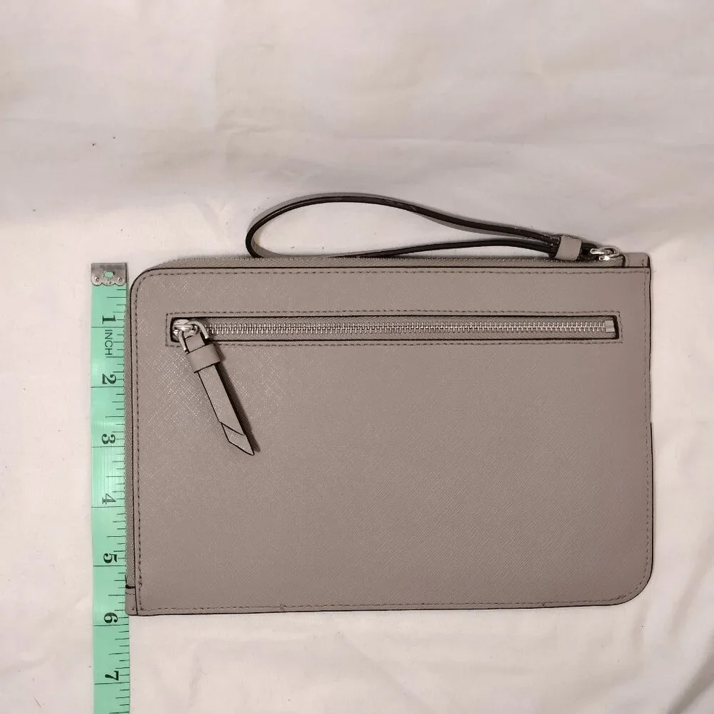 Kate Spade 'Cameron' Large L-Zip Wristlet‎ Light Gray